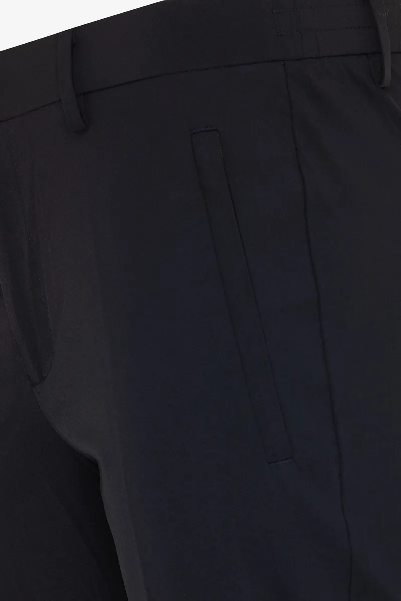 Monogram trousers Bronx | donkerblauw