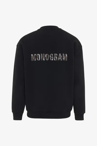 Monogram crewneck | zwart