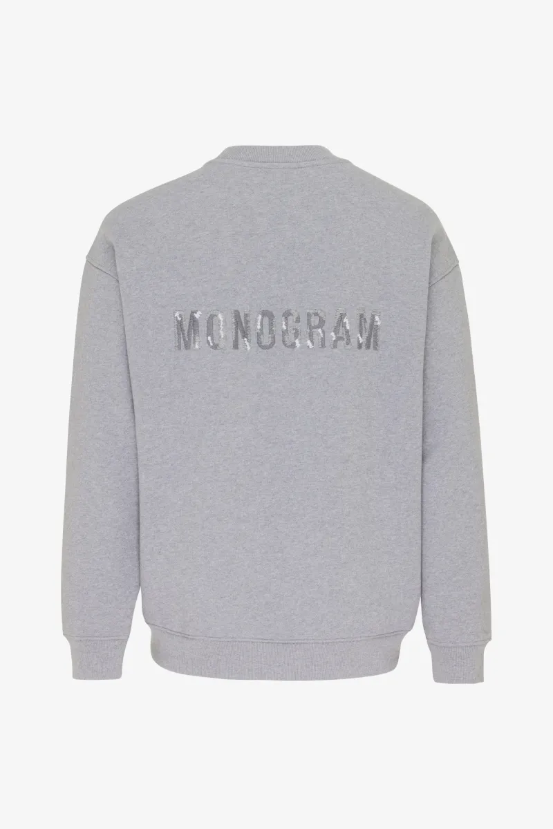 Monogram crewneck | grijs