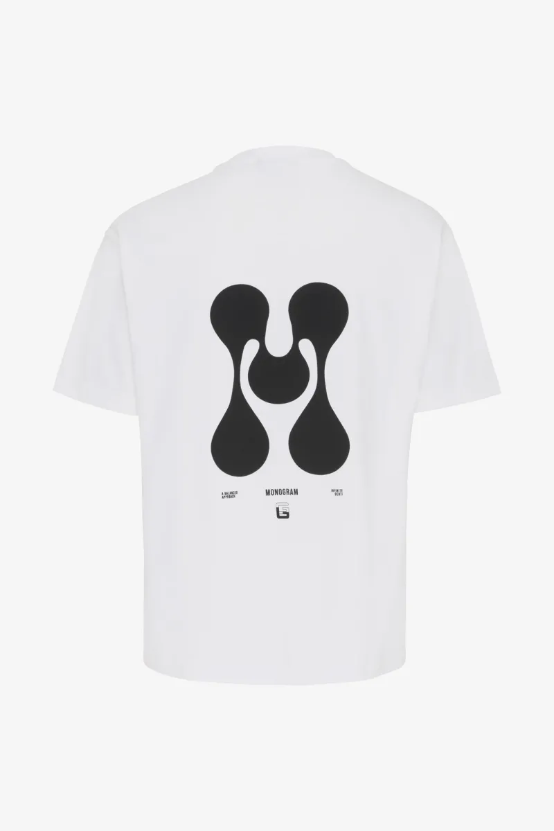 Monogram T-shirt | wit
