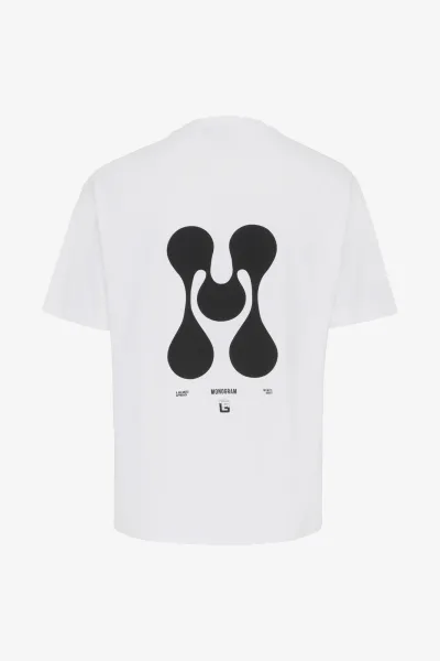 Monogram T-shirt | wit