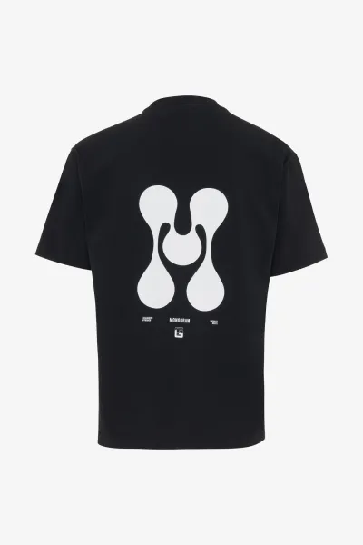 Monogram T-shirt | zwart