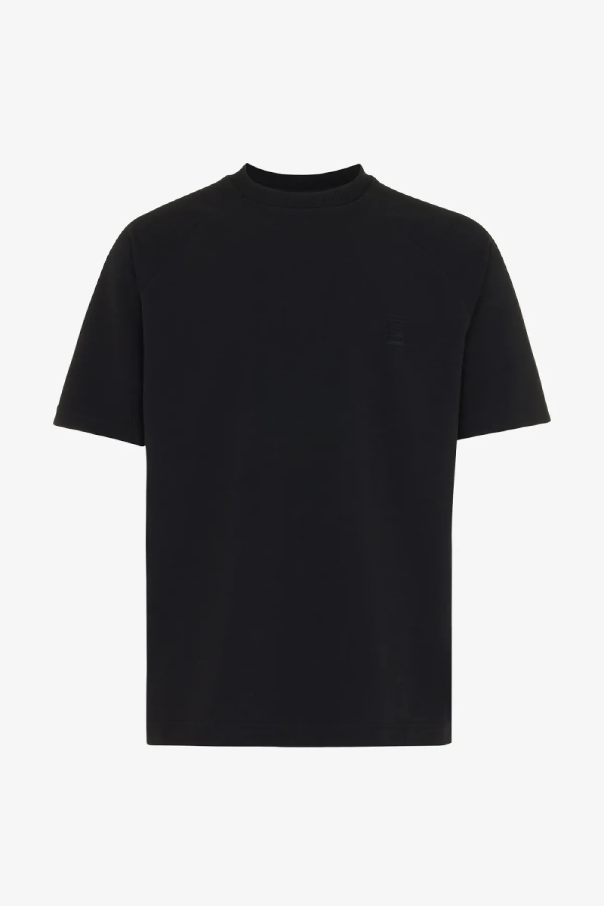 Monogram raglan T-shirt | zwart
