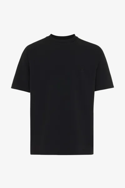 Monogram raglan T-shirt | zwart
