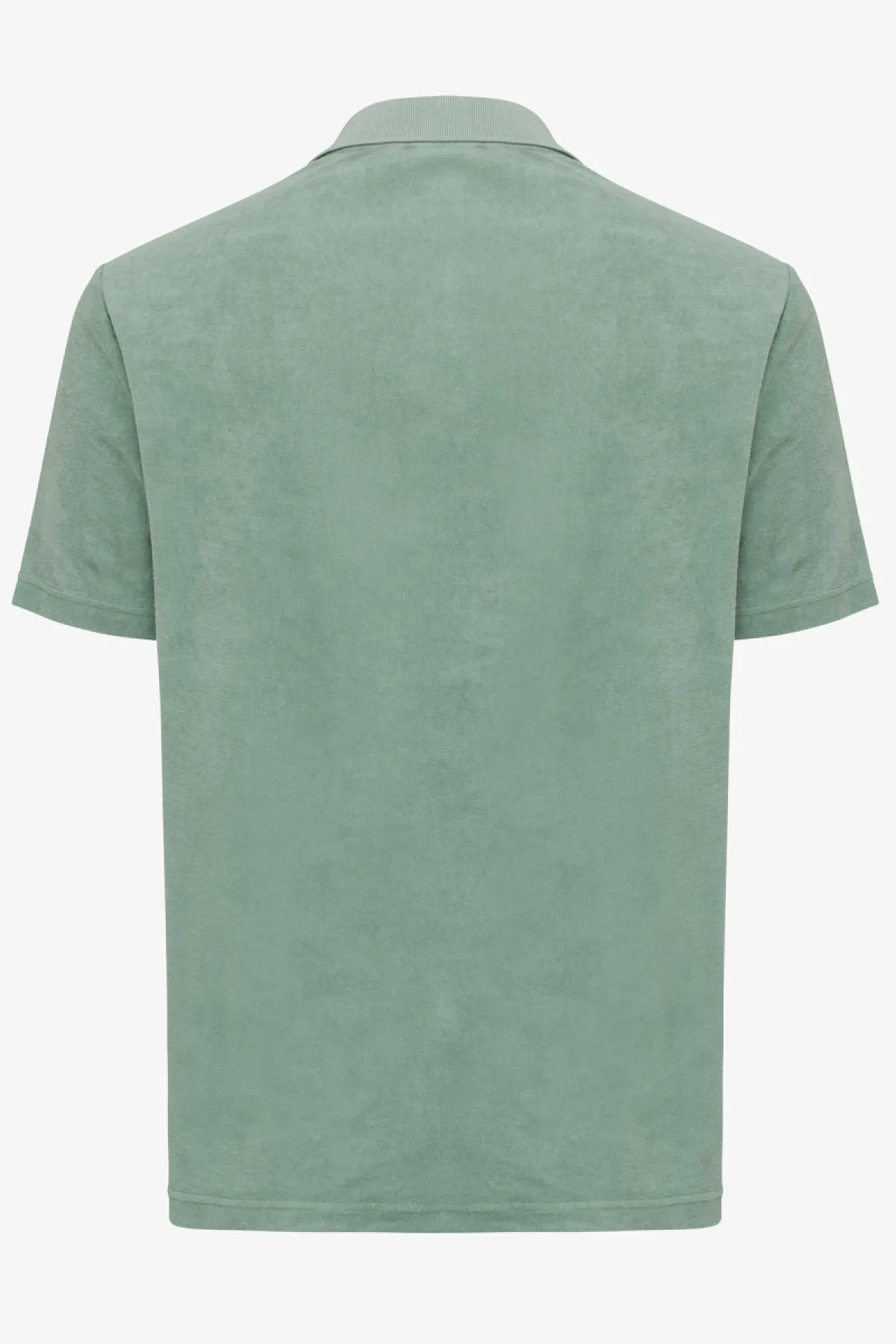 No button polo groen