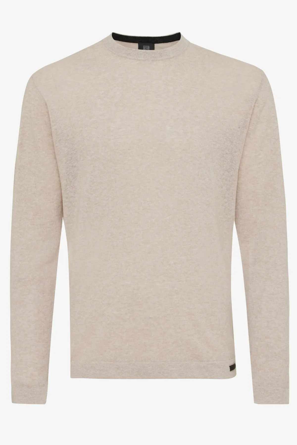 Round neck beige