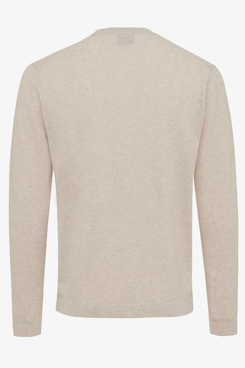 Round neck beige