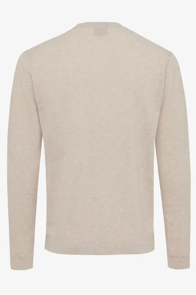 Round neck beige