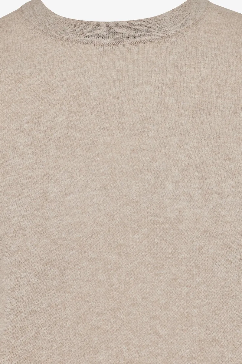 Round neck beige