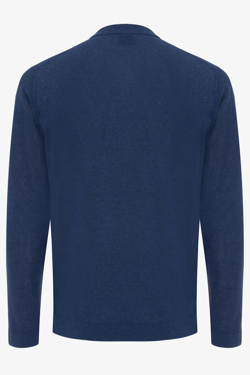 Round neck blauw
