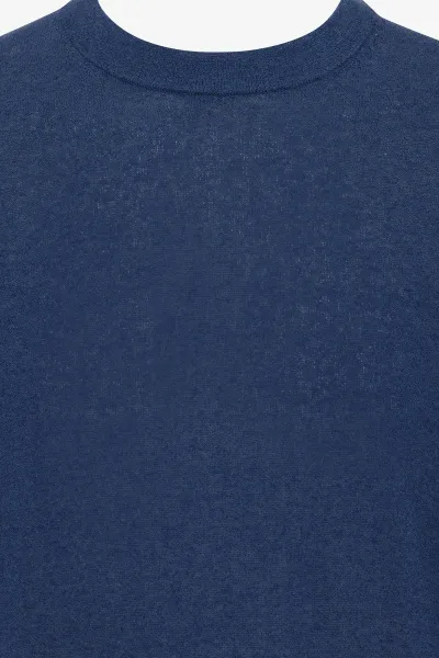 Round neck blauw