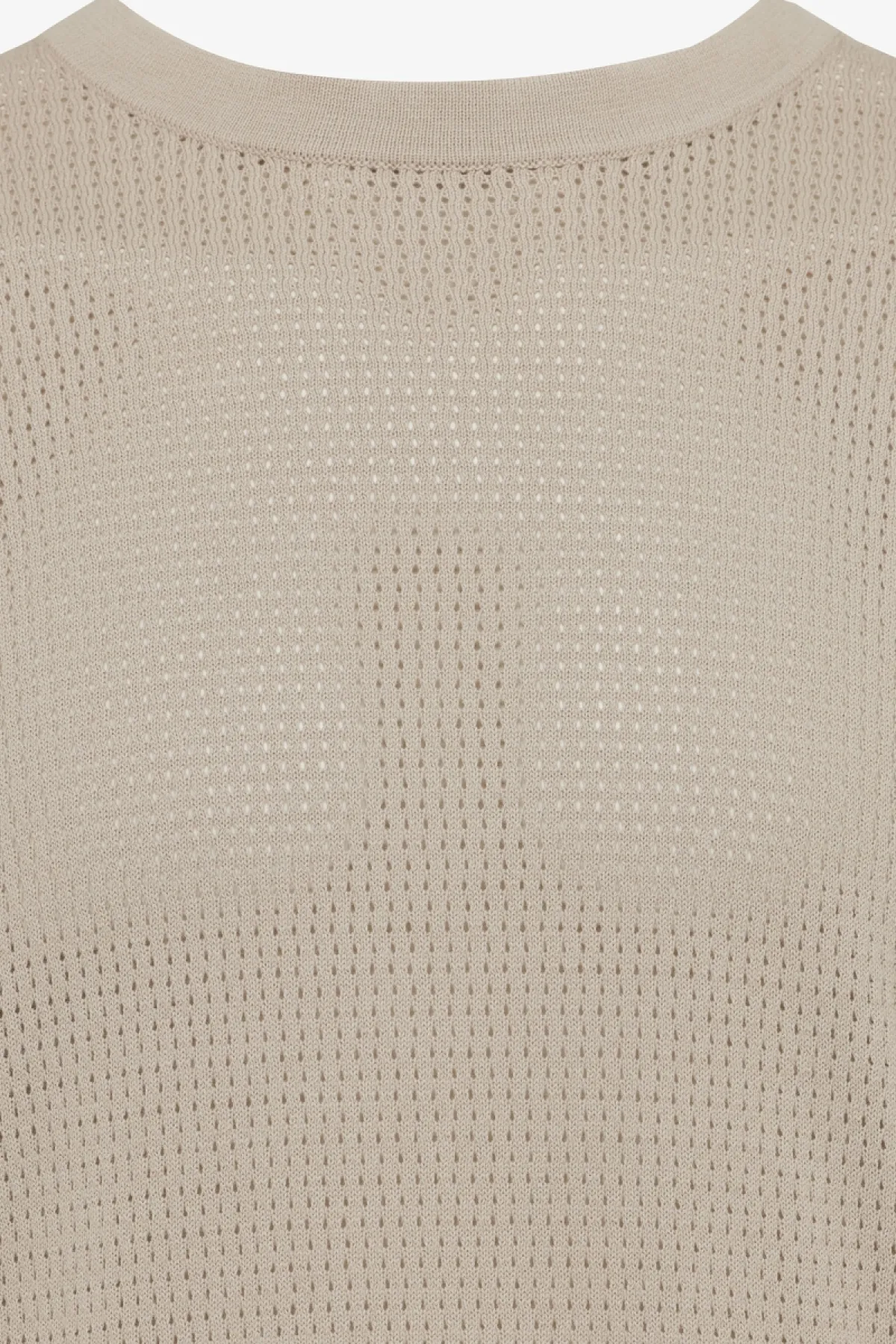 Crochet t-shirt beige