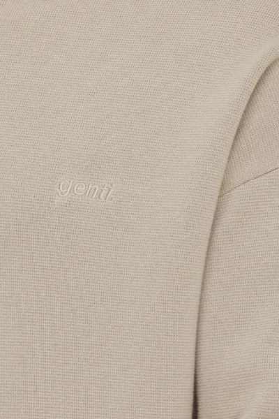 Relaxed polo LS beige