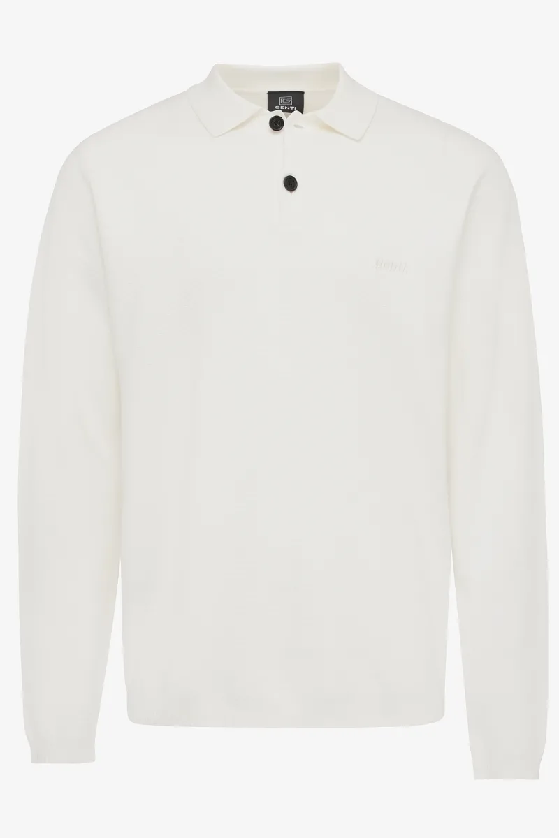Relaxed polo LS wit