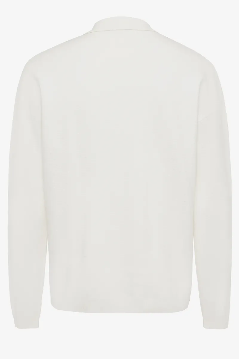 Relaxed polo LS wit