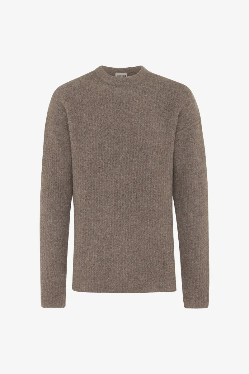 Monogram Relaxed Round Neck | Bruin