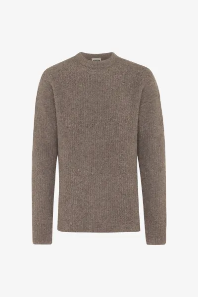 Monogram Relaxed Round Neck | Bruin
