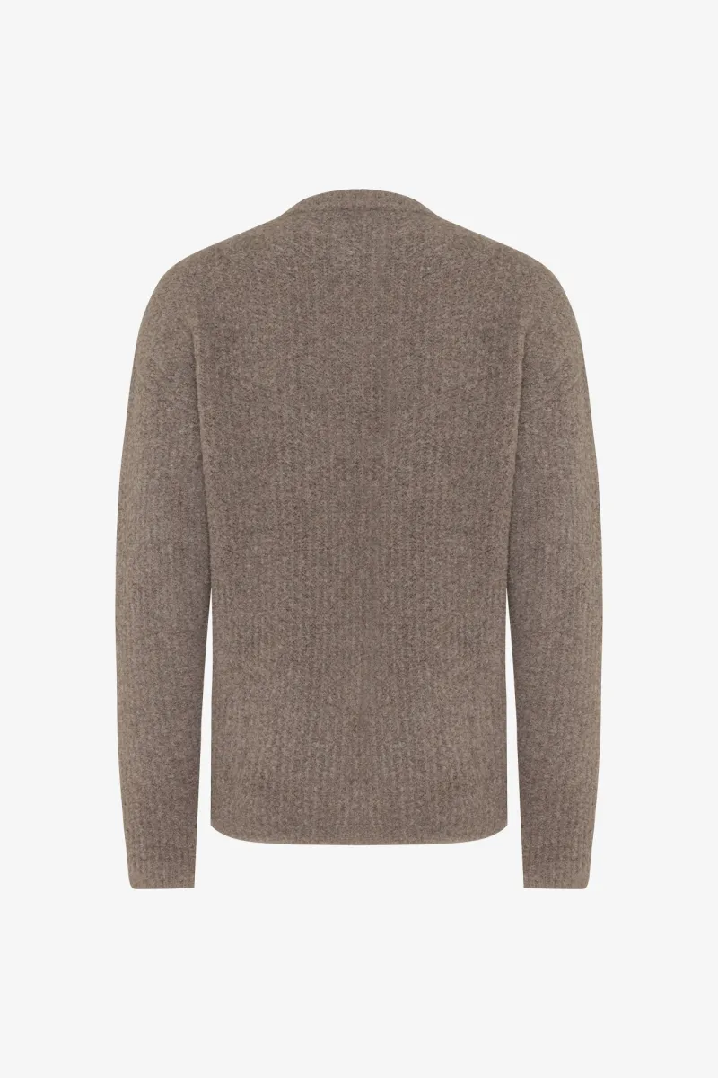 Monogram Relaxed Round Neck | Bruin
