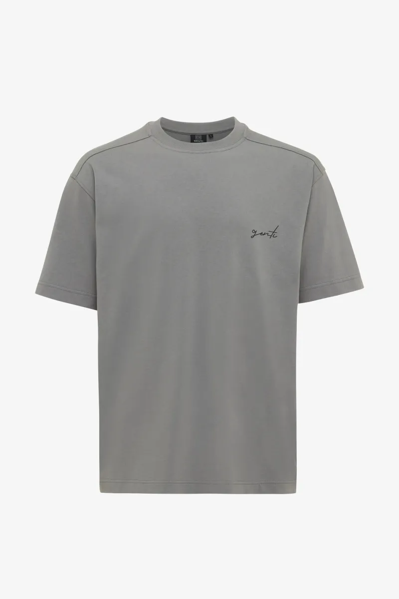 T-shirt backprint | Grijs