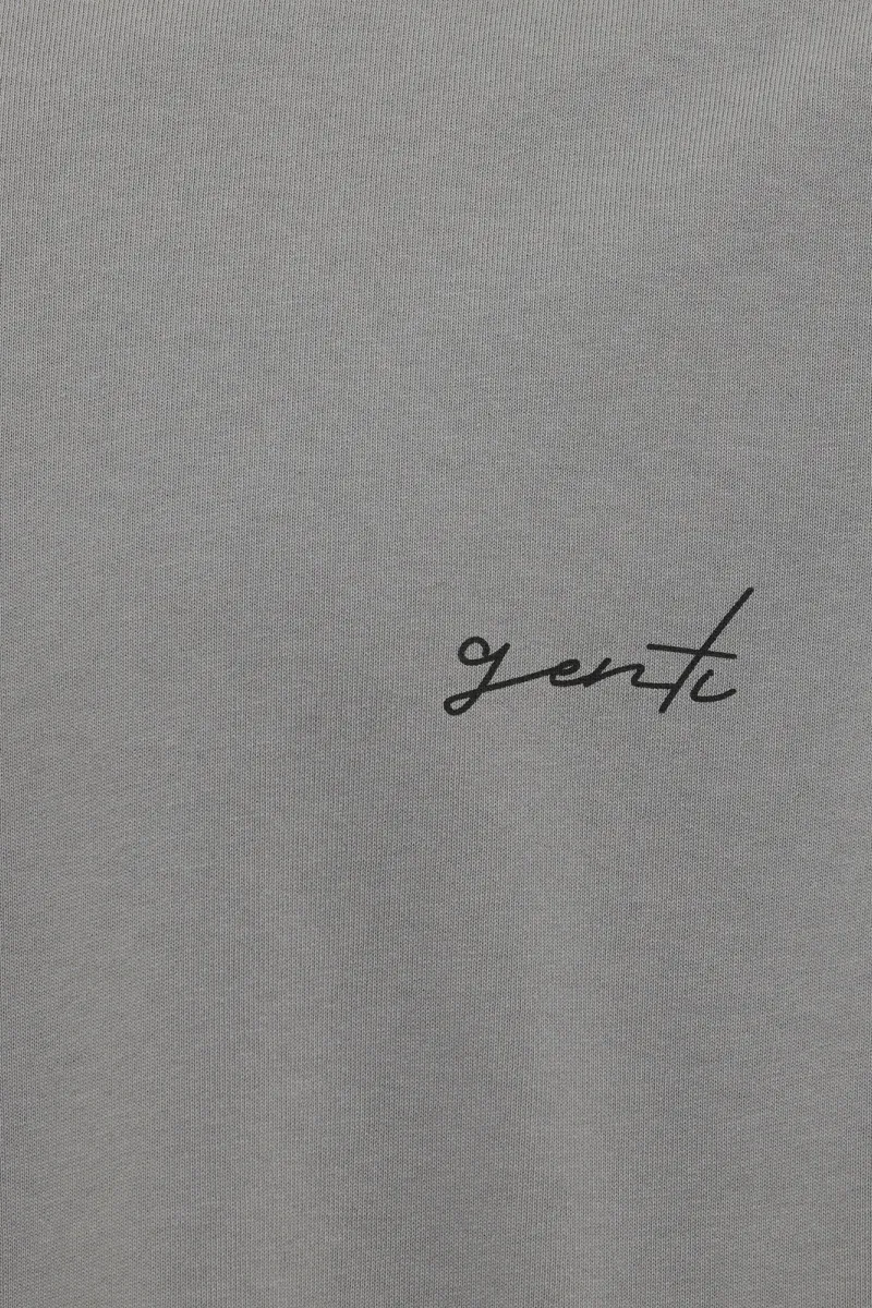 T-shirt backprint | Grijs