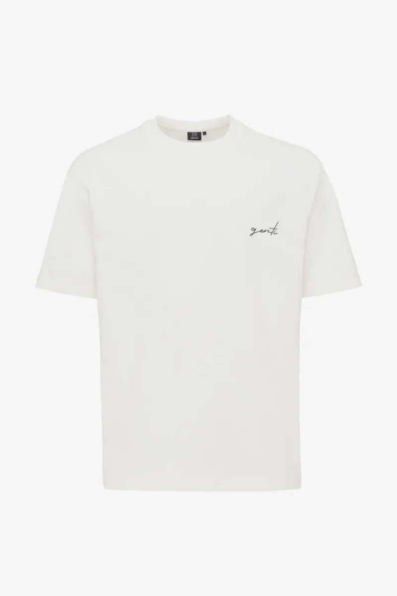 T-shirt backprint | Wit