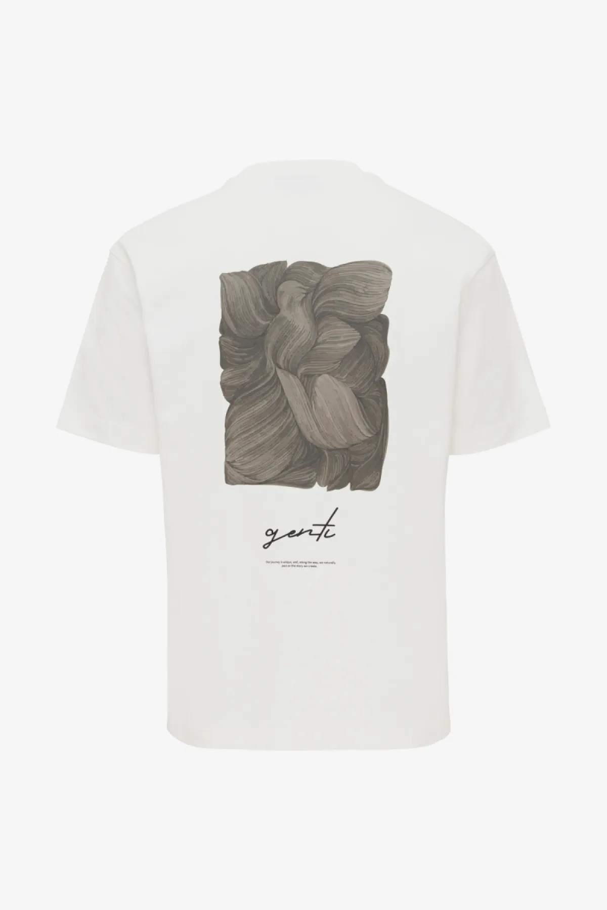 T-shirt backprint | Wit