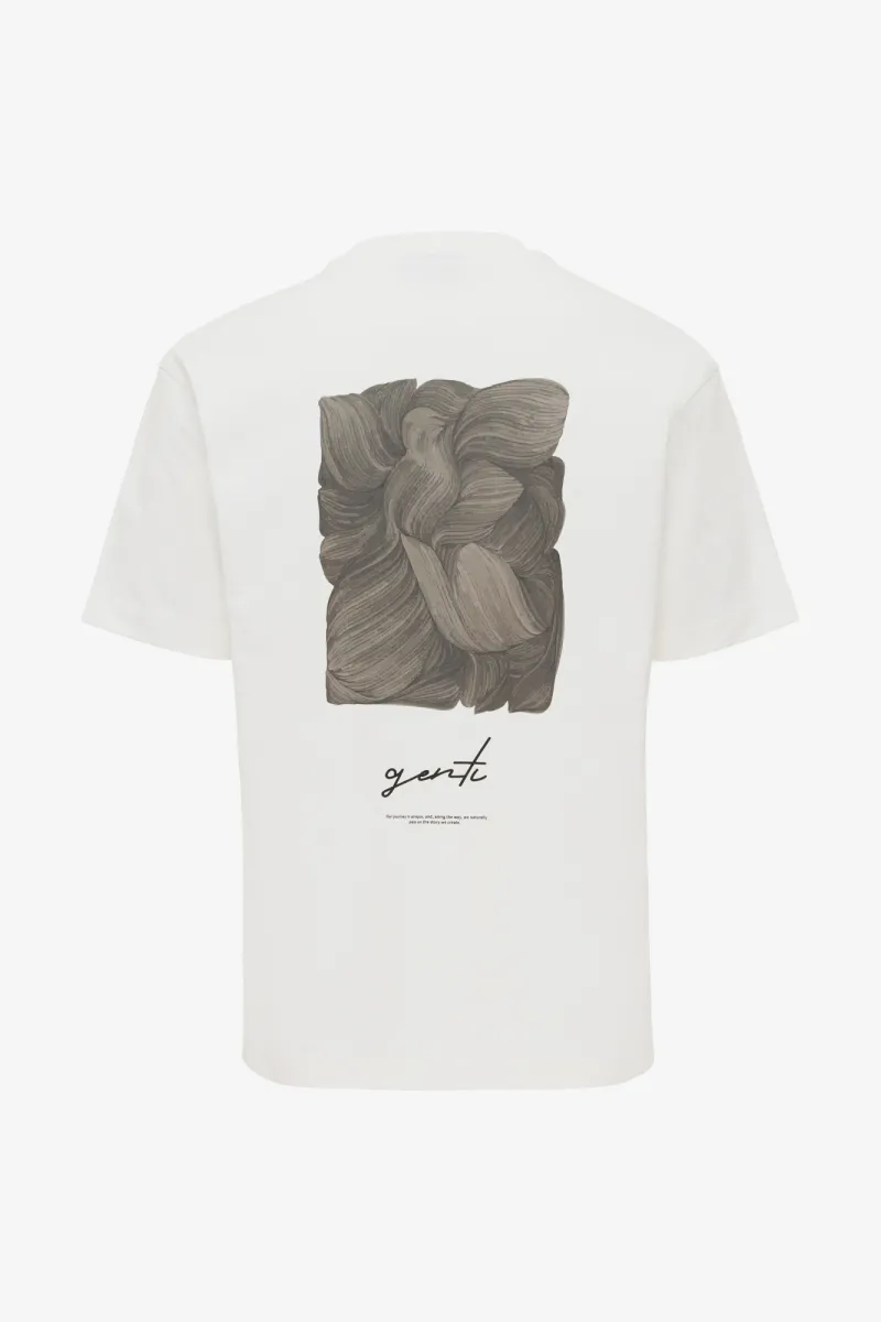 T-shirt backprint | Wit