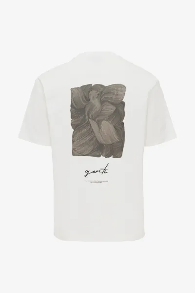T-shirt backprint | Wit
