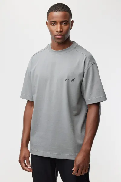 T-shirt backprint | Grijs