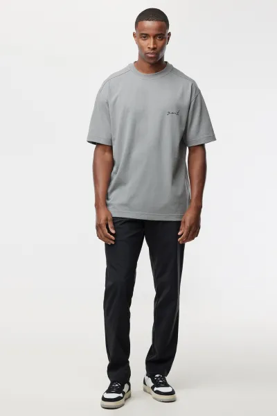 T-shirt backprint | Grijs
