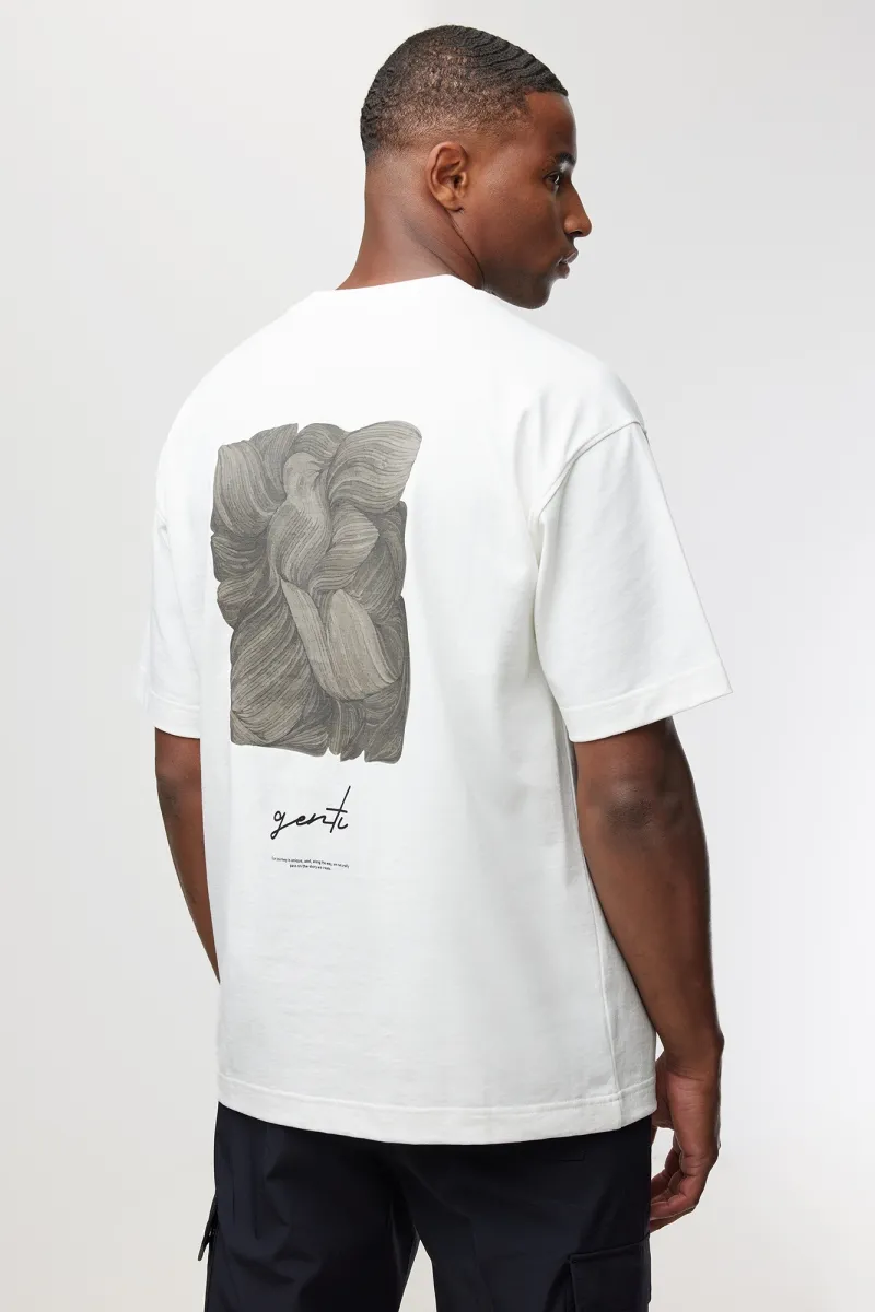 T-shirt backprint | Wit