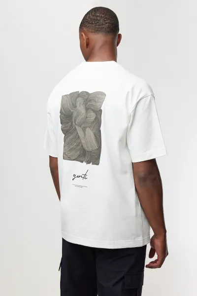 T-shirt backprint | Wit