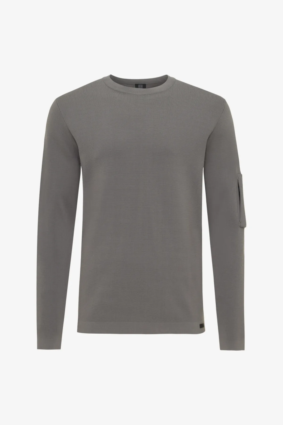 Round Neck Longsleeve | Grijs
