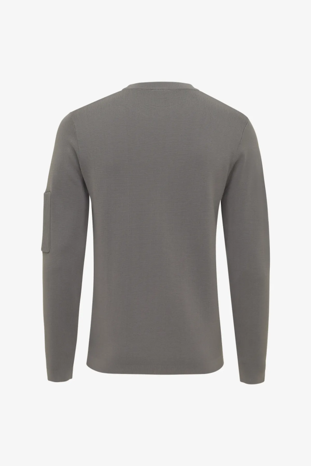 Round Neck Longsleeve | Grijs