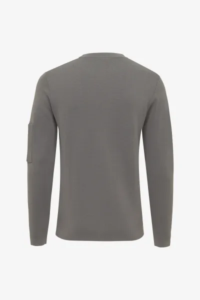 Round Neck Longsleeve | Grijs