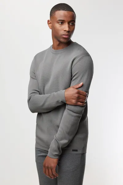 Round Neck Longsleeve | Grijs