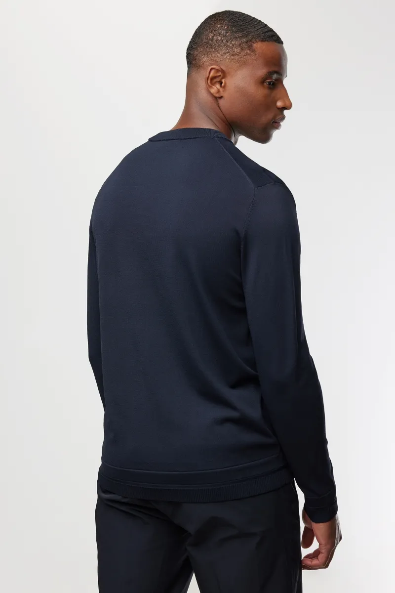 Cool dry Round neck | Donkerblauw