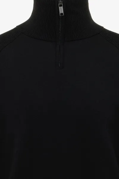 Zip Turtle Neck | Zwart