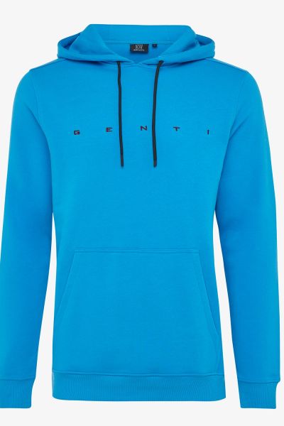 LOGO HOODIE BLAUW