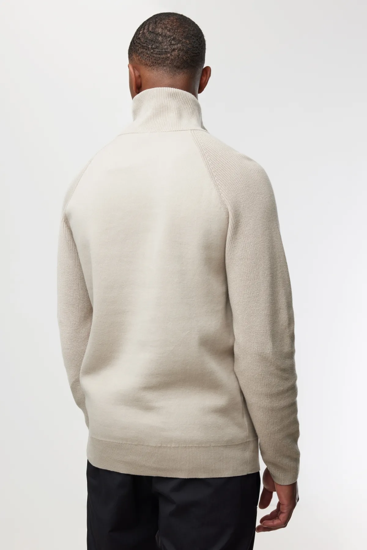 Zip Turtle Neck | Gebroken wit