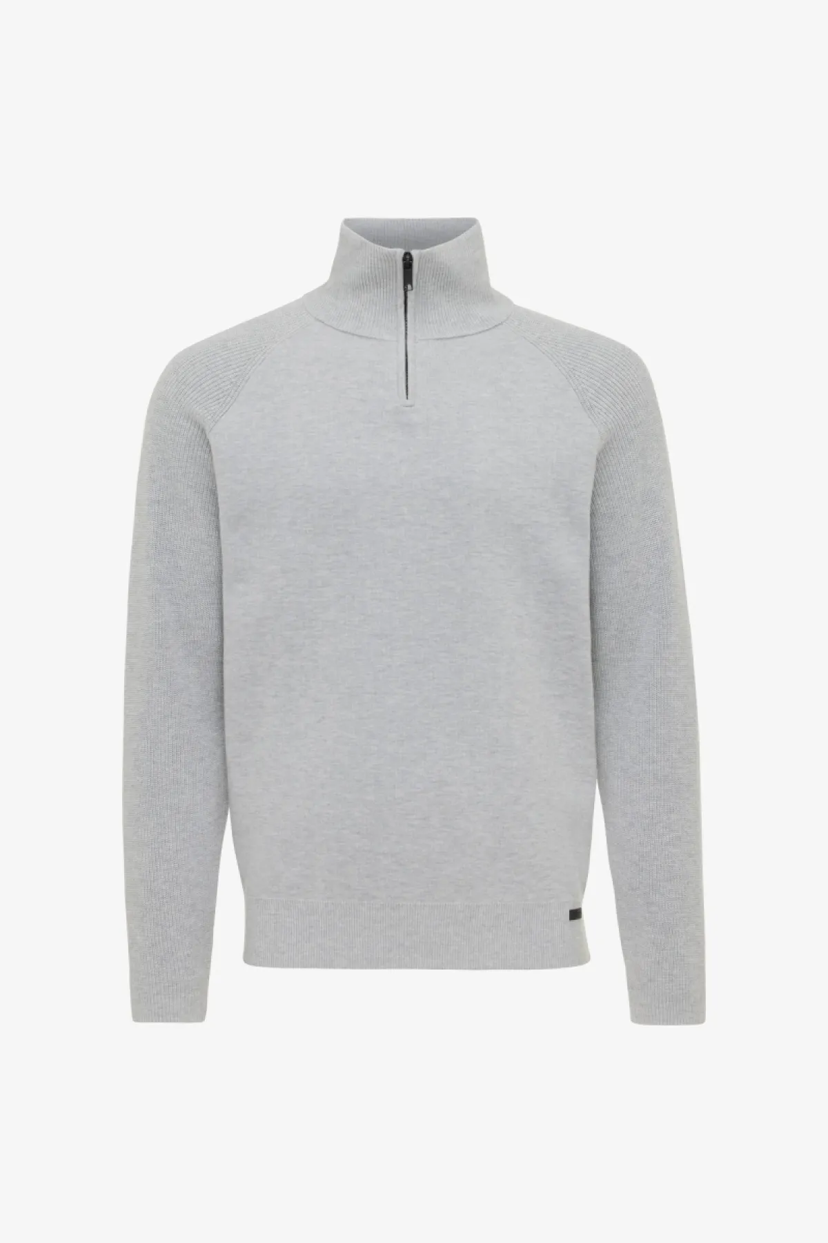 Zip Turtle Neck | Grijs