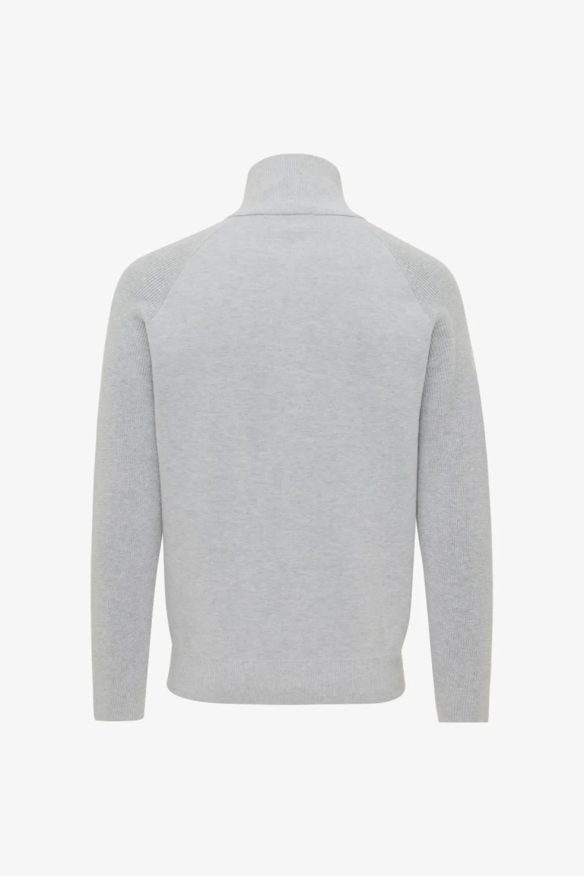 Zip Turtle Neck | Grijs