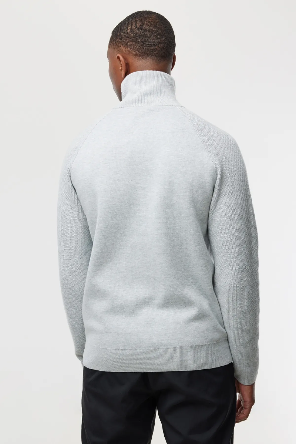 Zip Turtle Neck | Grijs