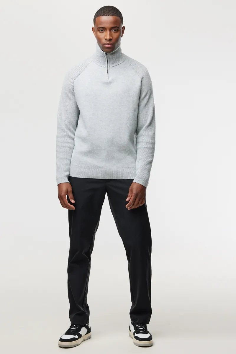 Zip Turtle Neck | Grijs