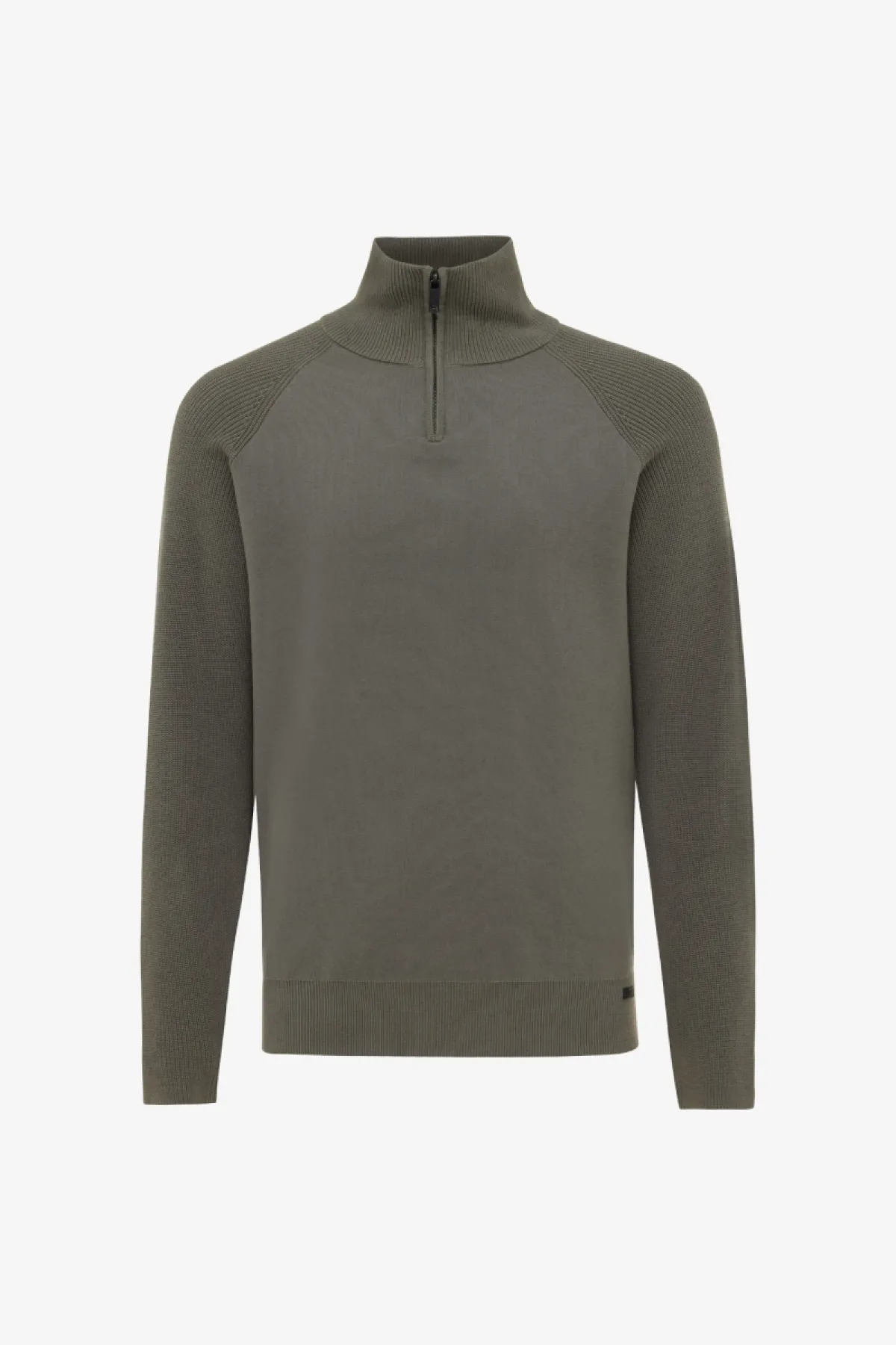 Zip Turtle Neck | Groen