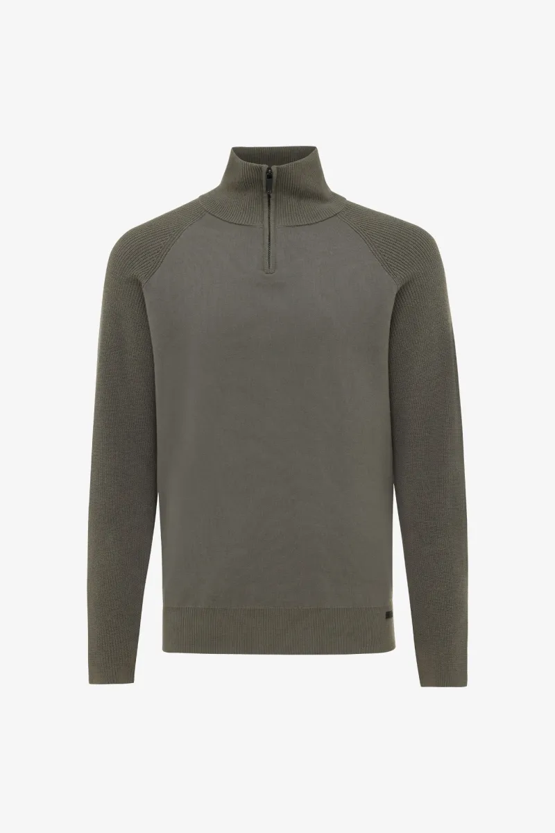Zip Turtle Neck | Groen