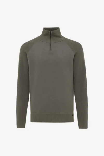 Zip Turtle Neck | Groen