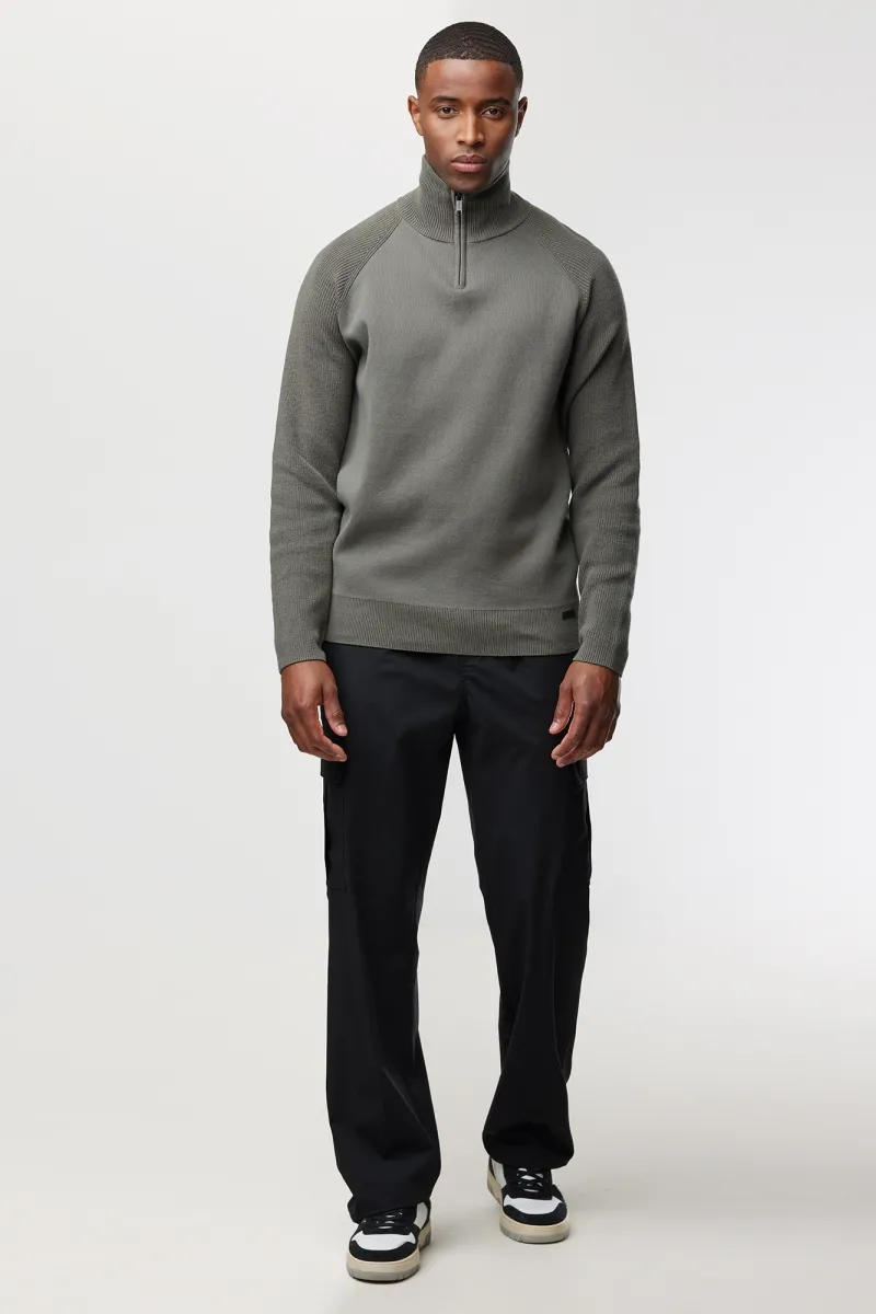 Zip Turtle Neck | Groen