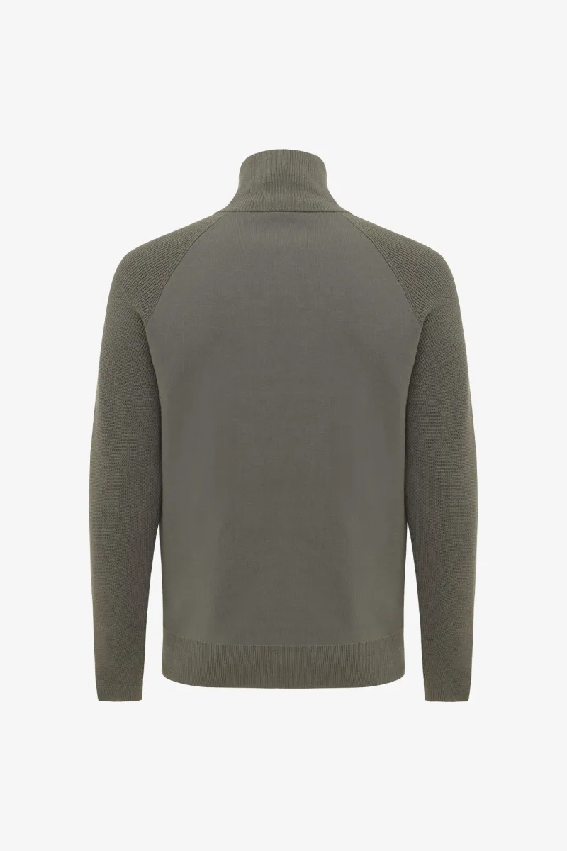Zip Turtle Neck | Groen