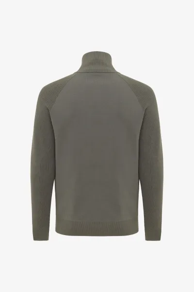 Zip Turtle Neck | Groen